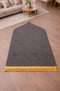 Tapis de prière gris anthracite