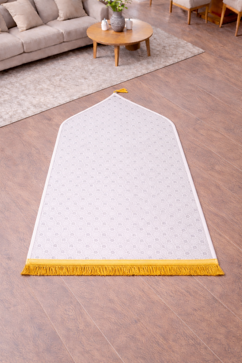 Tapis de prière blanc