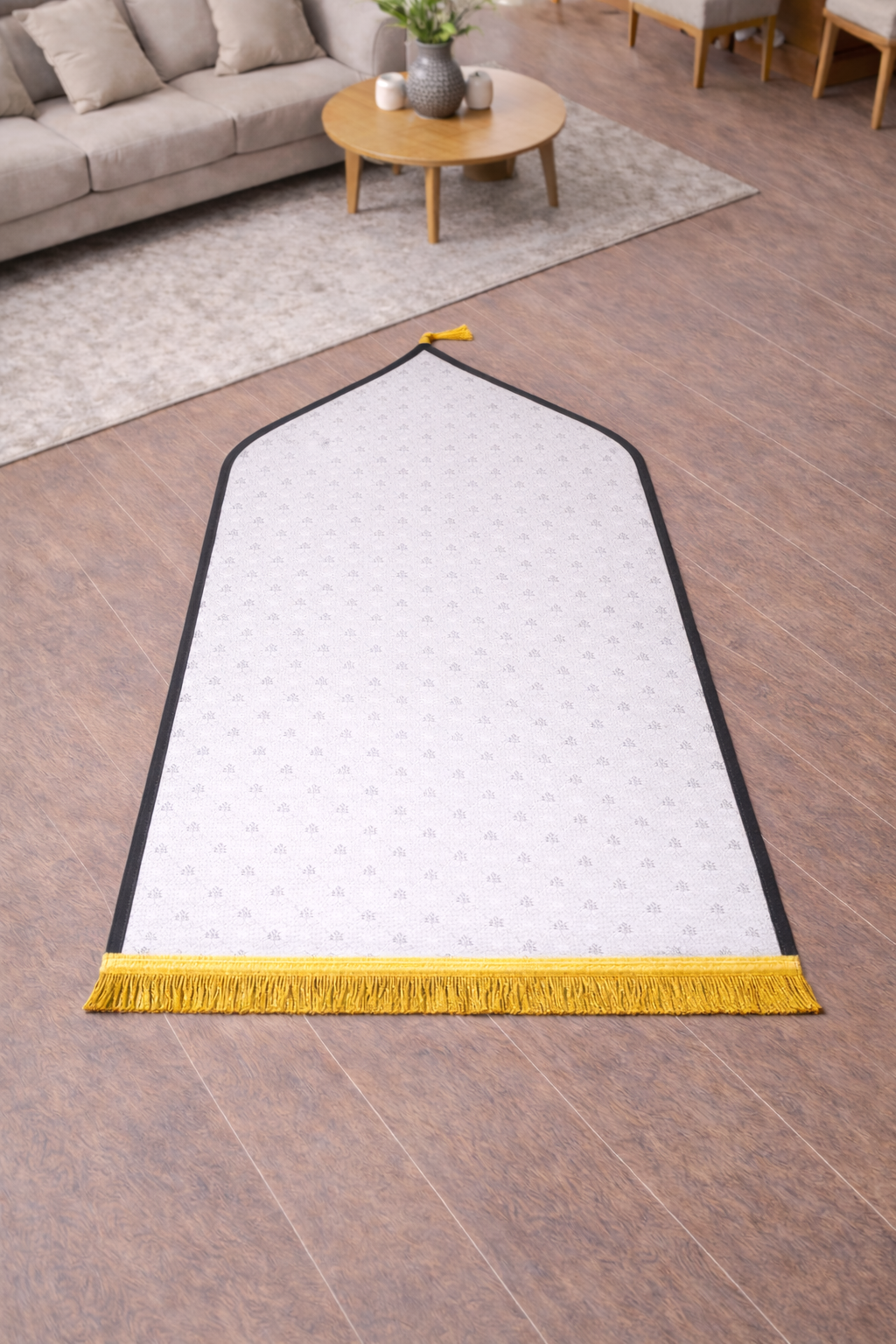 Tapis de prière gris anthracite